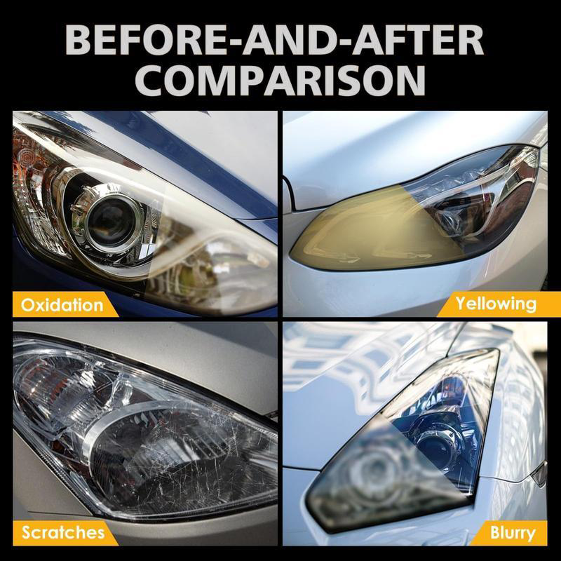 π Automotive Headlamp Restoration Fluid, Clears Oxidation, Yellowing & UV Protection