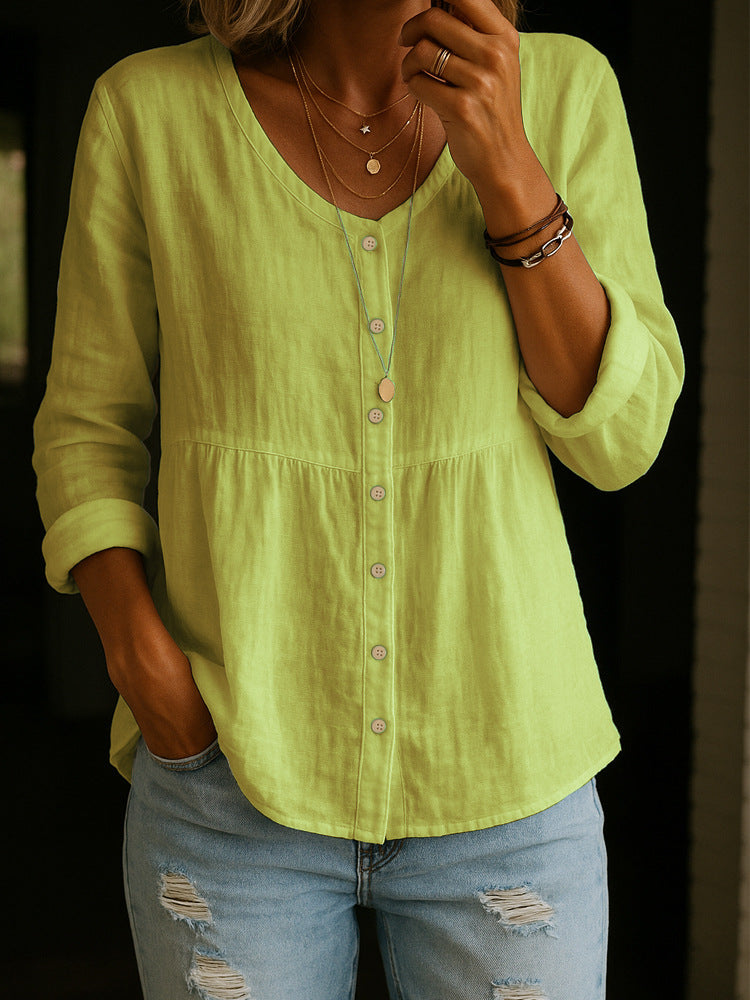 CLEARANCE SALE🔥 Women's Cotton Linen Shirt