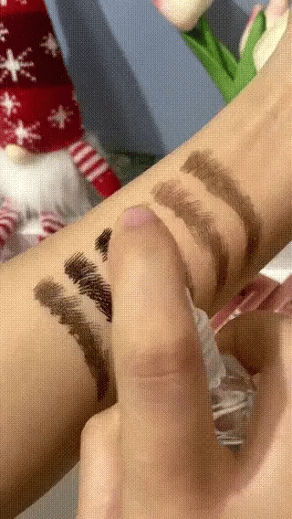 Waterproof eyebrow pencil demonstration