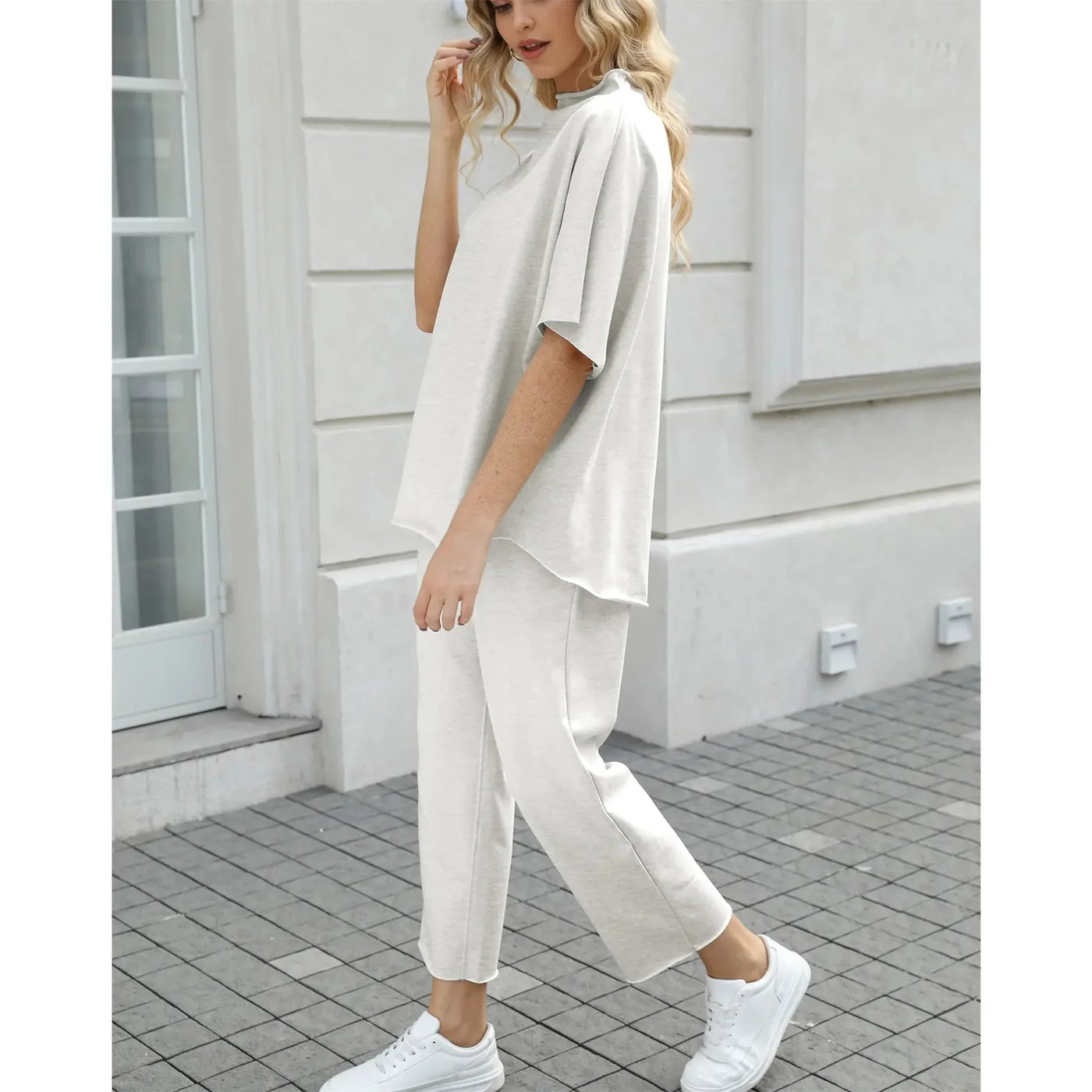 Light gray lounge set side view