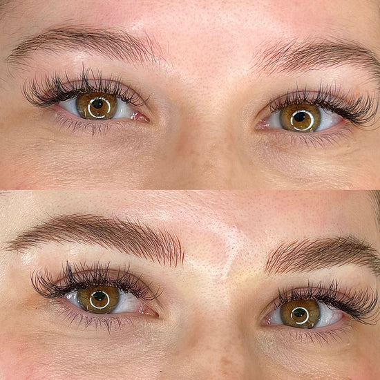 Customer natural brow result