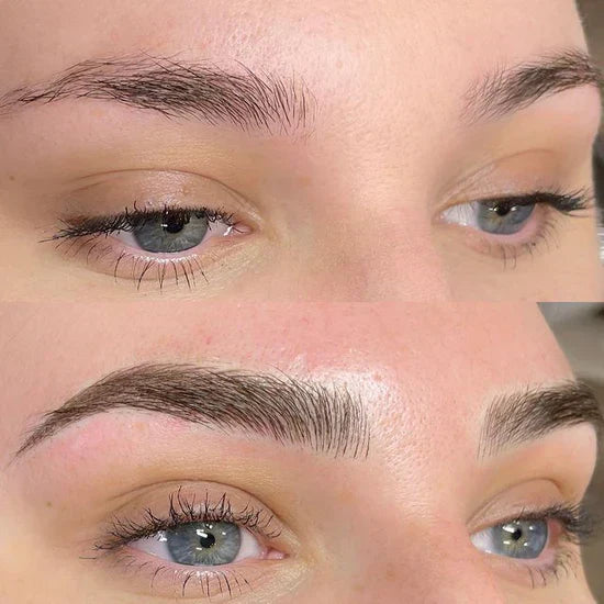 Customer long-lasting brow result