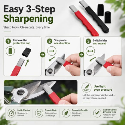 💥Hot Sales 49% OFF💥-🔪Professional Kitchen Knife Sharpener,Precision Edge Knife Sharpening Tool,Knife Sharpening Stone For Blade,Lncluding Garden Shears