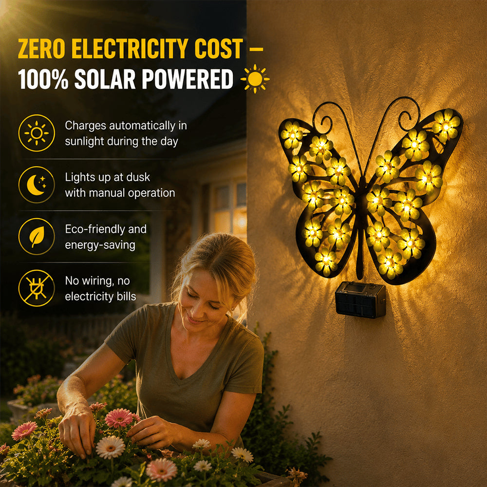 🦋Solar Butterfly Light Elegant Glow for Your Outdoor Space