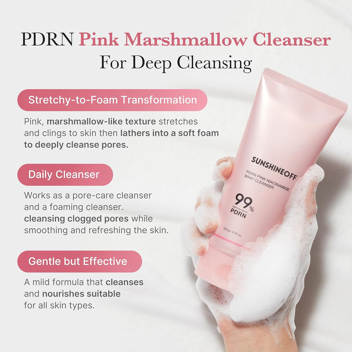 Azelaic Acid Niacinamide Deep Clean Foam Cleanser