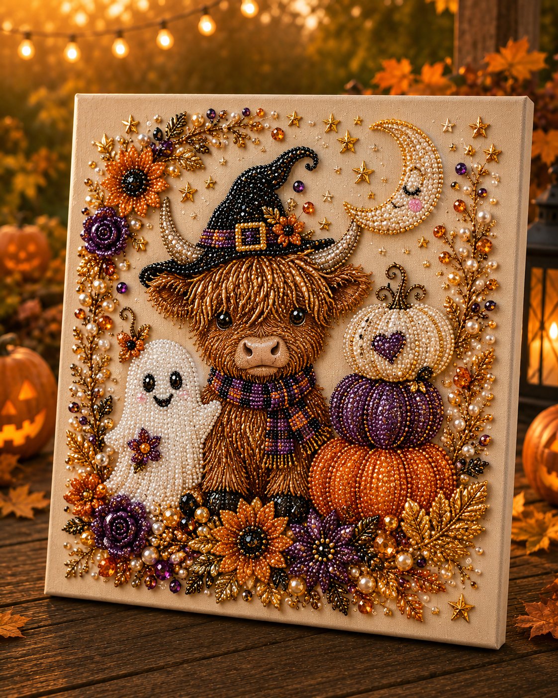 🔥2026 HOT Seal🔥 60% OFF – 👻✨ Halloween Pearl Art DIY Kit – Turn Tiny Pearls into Spooky-Cute Magic