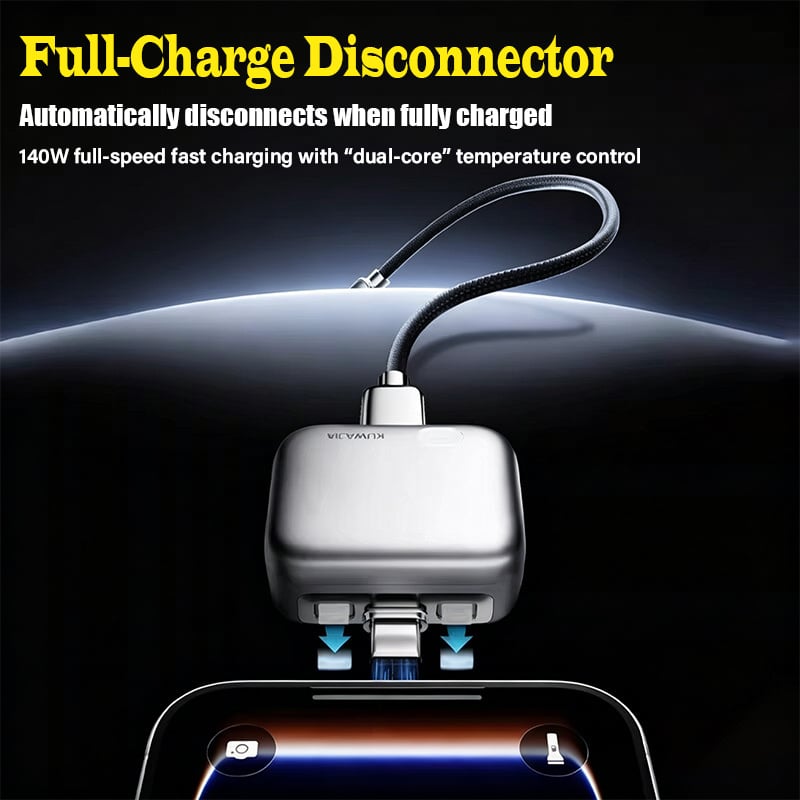 🏆50K+ SOLD!🔥2026 Fast 140W Charger with AI Smart Auto Power-off