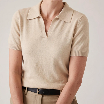 ☁️Women’s Soft Knit Polo Top