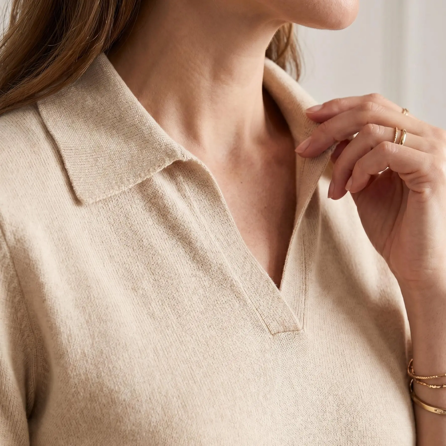 ☁️Women’s Soft Knit Polo Top