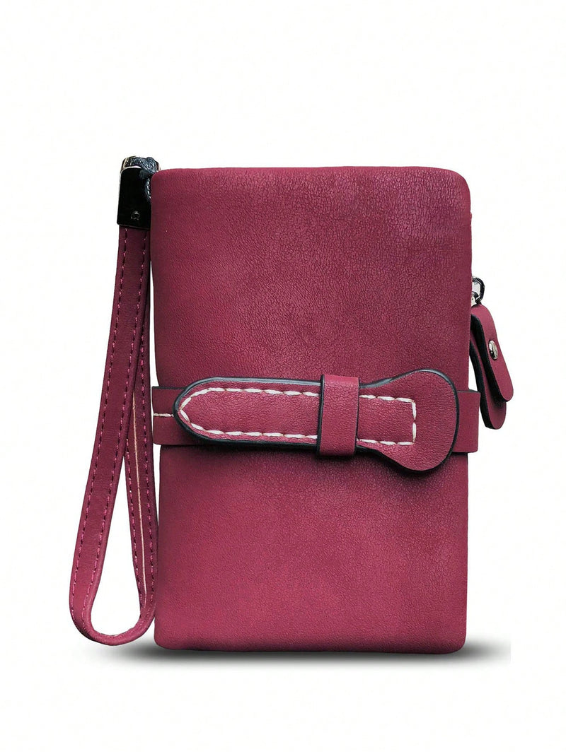 Wine red classic wallet