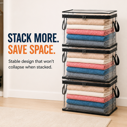 🎉Blowout 70% OFF📦Large Heavy-Duty Thick Plastic Clear Storage Bag for Clothes, Moving & Storage