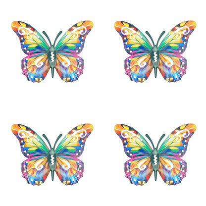 🦋Vibrant Metal Butterfly Wall Art - 4 Color Set