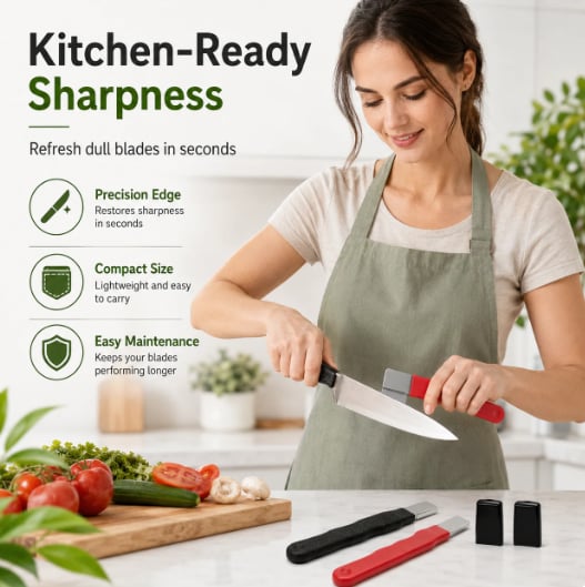💥Hot Sales 49% OFF💥-🔪Professional Kitchen Knife Sharpener,Precision Edge Knife Sharpening Tool,Knife Sharpening Stone For Blade,Lncluding Garden Shears