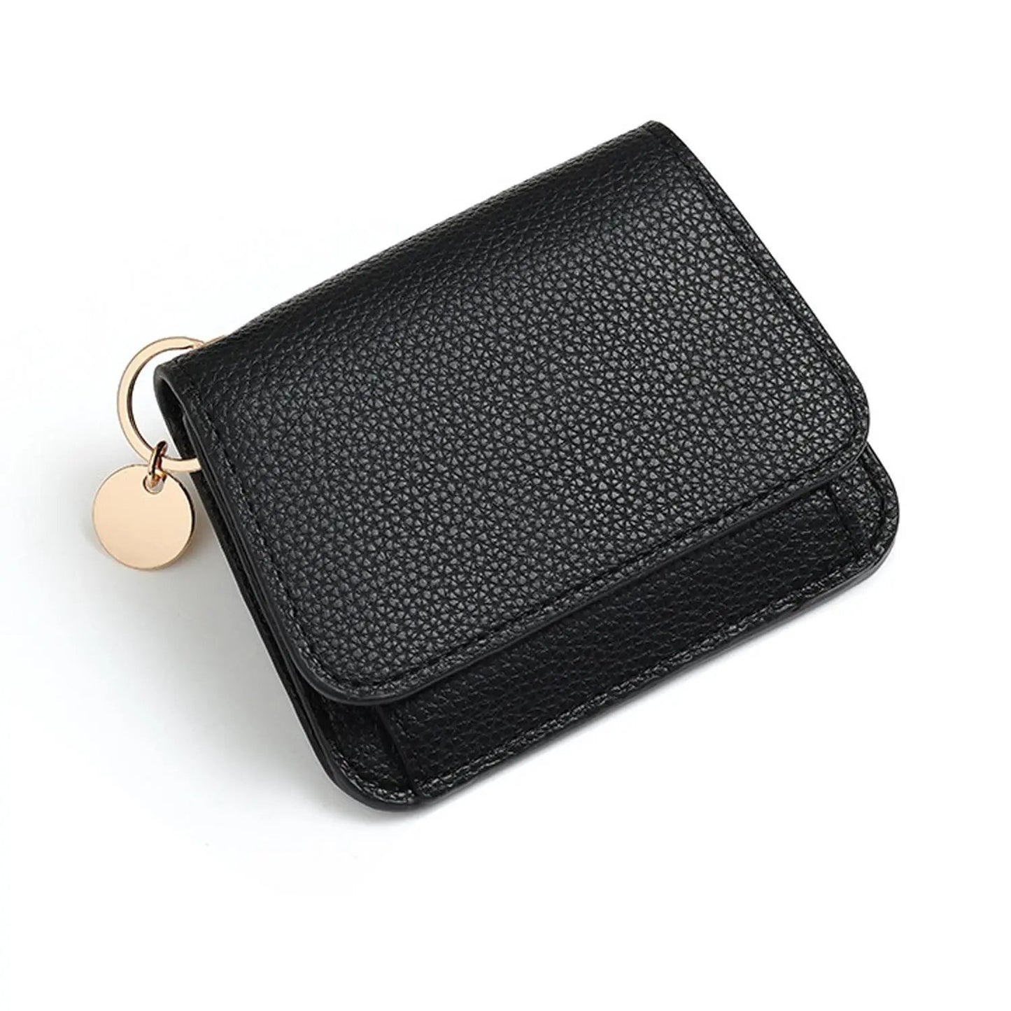 Women's Elegant Minimalist Short Slim Wallet All-match Trendy Mini 3 Bifold Purse RFID Blocking Card Holder Money Clip ID Window Compact Coin Purse Ideal Gift