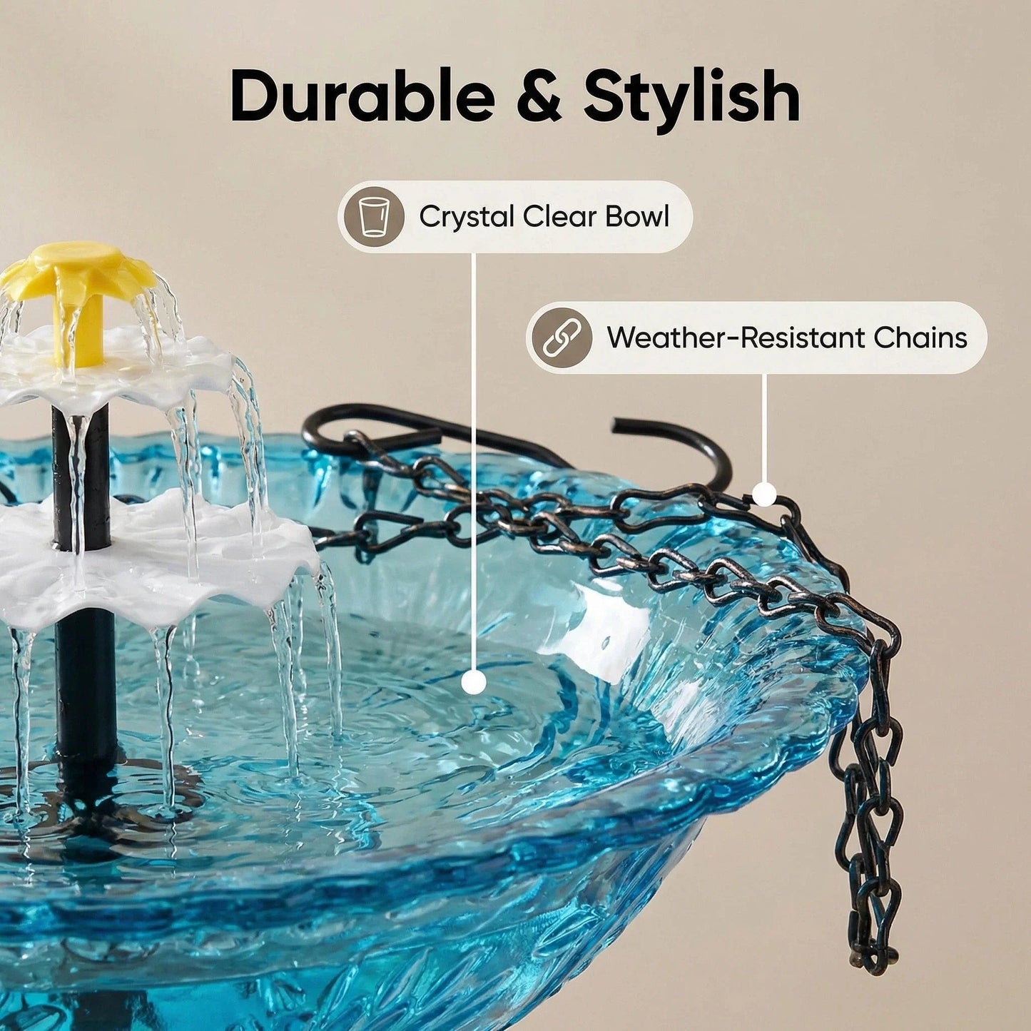 Solar Hanging Bird Bath Fountain | Attract Birds & Create a Peaceful Garden Oasis 🐦💦