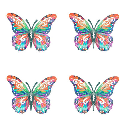 🦋Vibrant Metal Butterfly Wall Art - 4 Color Set