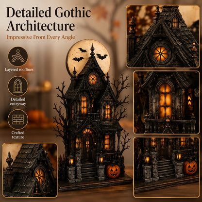 🔥Last Day 59% OFF - 🧙🖤Lighted Halloween Haunted House & Character Figurine Collection