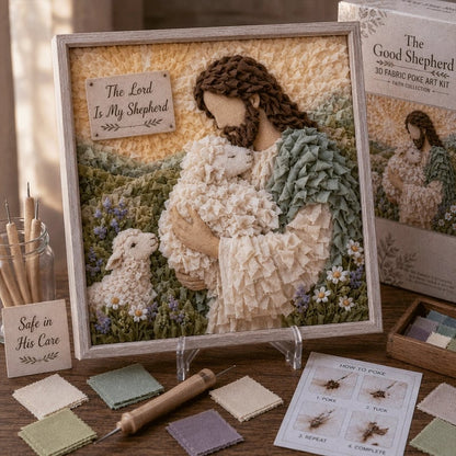 🔥HOT SALE 49% OFF - ✝️3D Christian Fabric Poke Art Kit(📦Buy 2 Free Shipping)