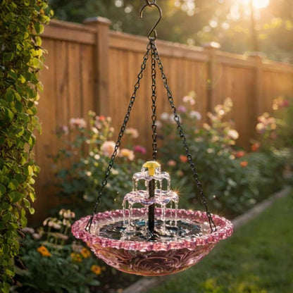 Solar Hanging Bird Bath Fountain | Attract Birds & Create a Peaceful Garden Oasis 🐦💦