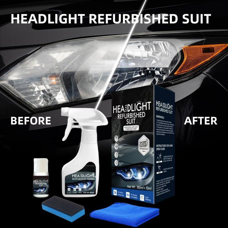 🚘 Automotive Headlamp Restoration Fluid, Clears Oxidation, Yellowing & UV Protection