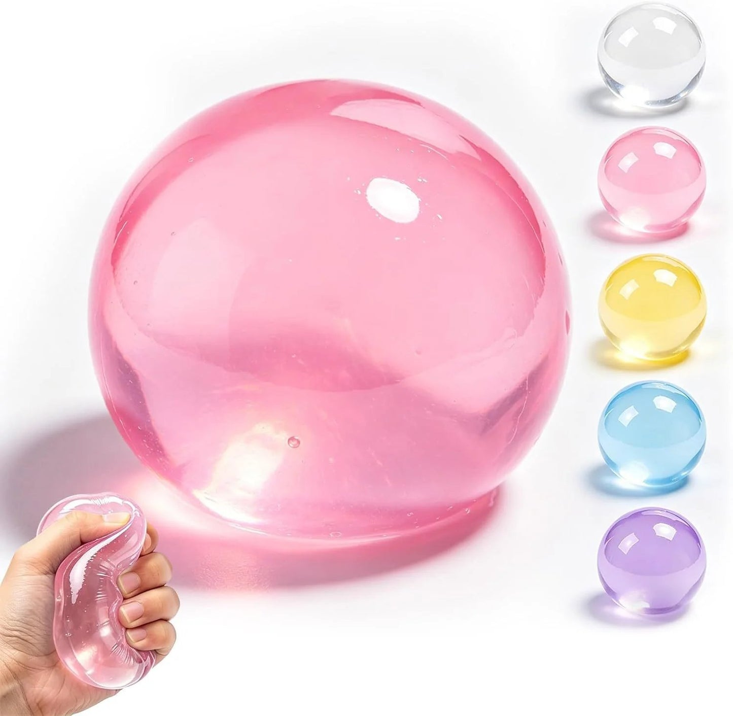 🔥Buy 1 Get 1 Free🔥Crystal Clear Jelly Squeeze Ball 🍬Soft Coconut Oil Fidget Toy, Perfect Stress Buster for Boredom & Anxiety🥰