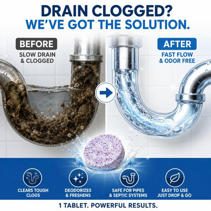 🧪Powerful Pipe Declogging & Cleaning Tablets