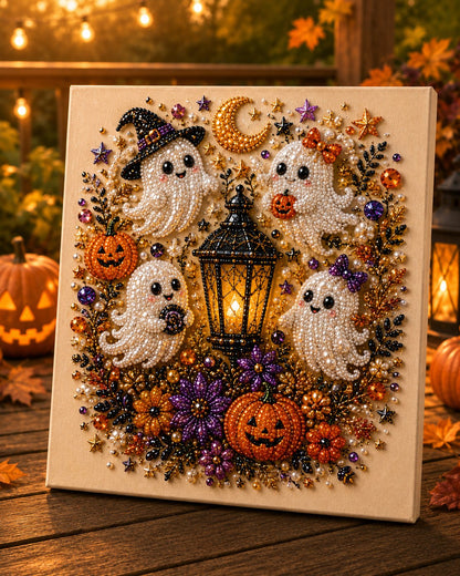 🔥2026 HOT Seal🔥 60% OFF – 👻✨ Halloween Pearl Art DIY Kit – Turn Tiny Pearls into Spooky-Cute Magic
