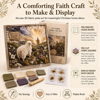 🔥HOT SALE 49% OFF - ✝️3D Christian Fabric Poke Art Kit(📦Buy 2 Free Shipping)