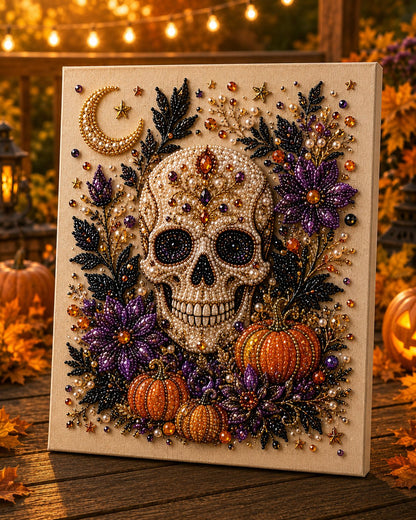 🔥2026 HOT Seal🔥 60% OFF – 👻✨ Halloween Pearl Art DIY Kit – Turn Tiny Pearls into Spooky-Cute Magic