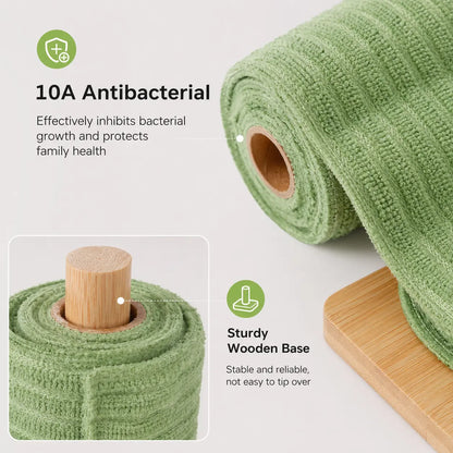 Tearable Plush Cleaning Cloth Roll for Kitchen & Household Cleaning ✅