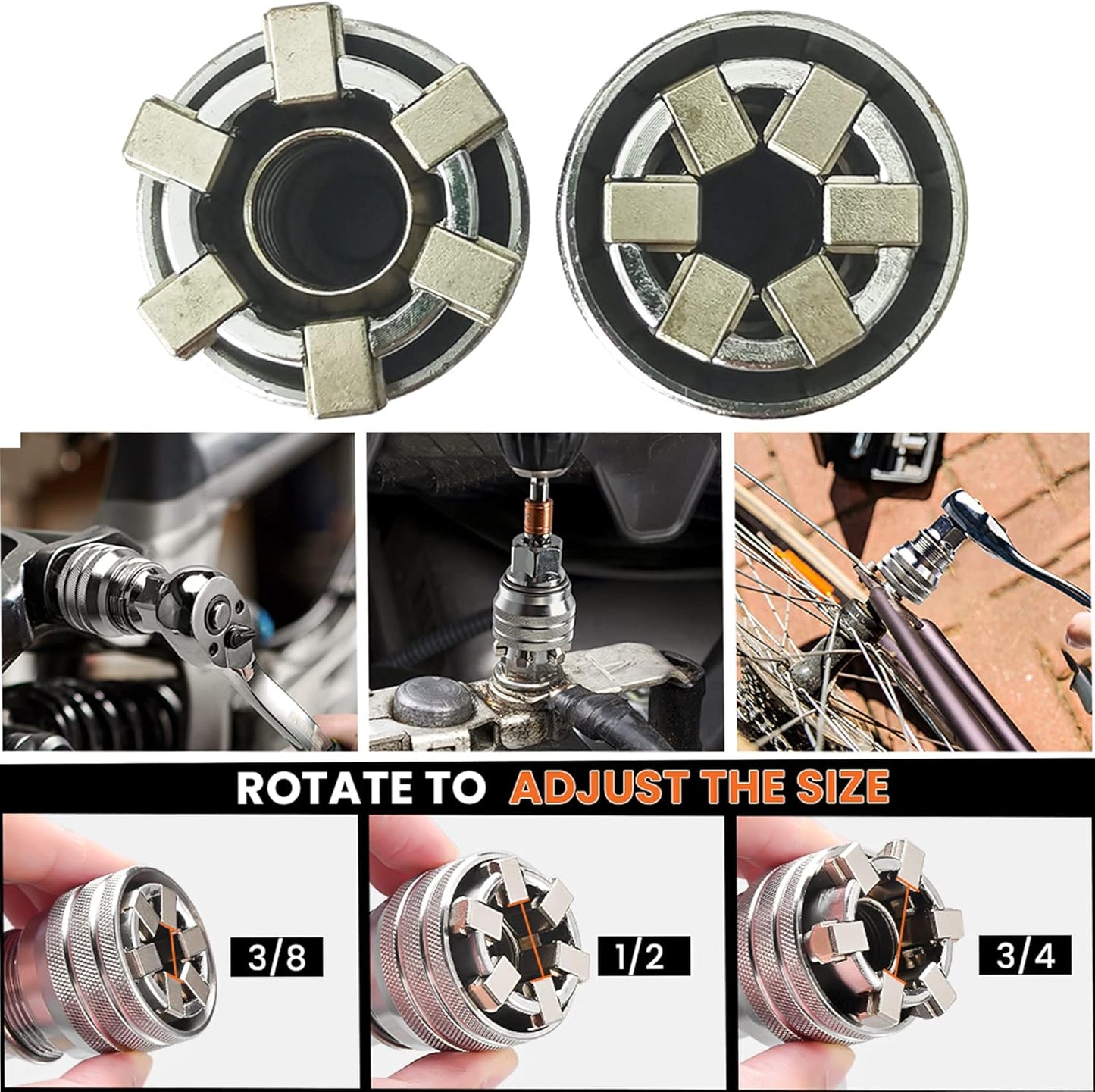 Multi-Function Universal Socket Wrench Tool