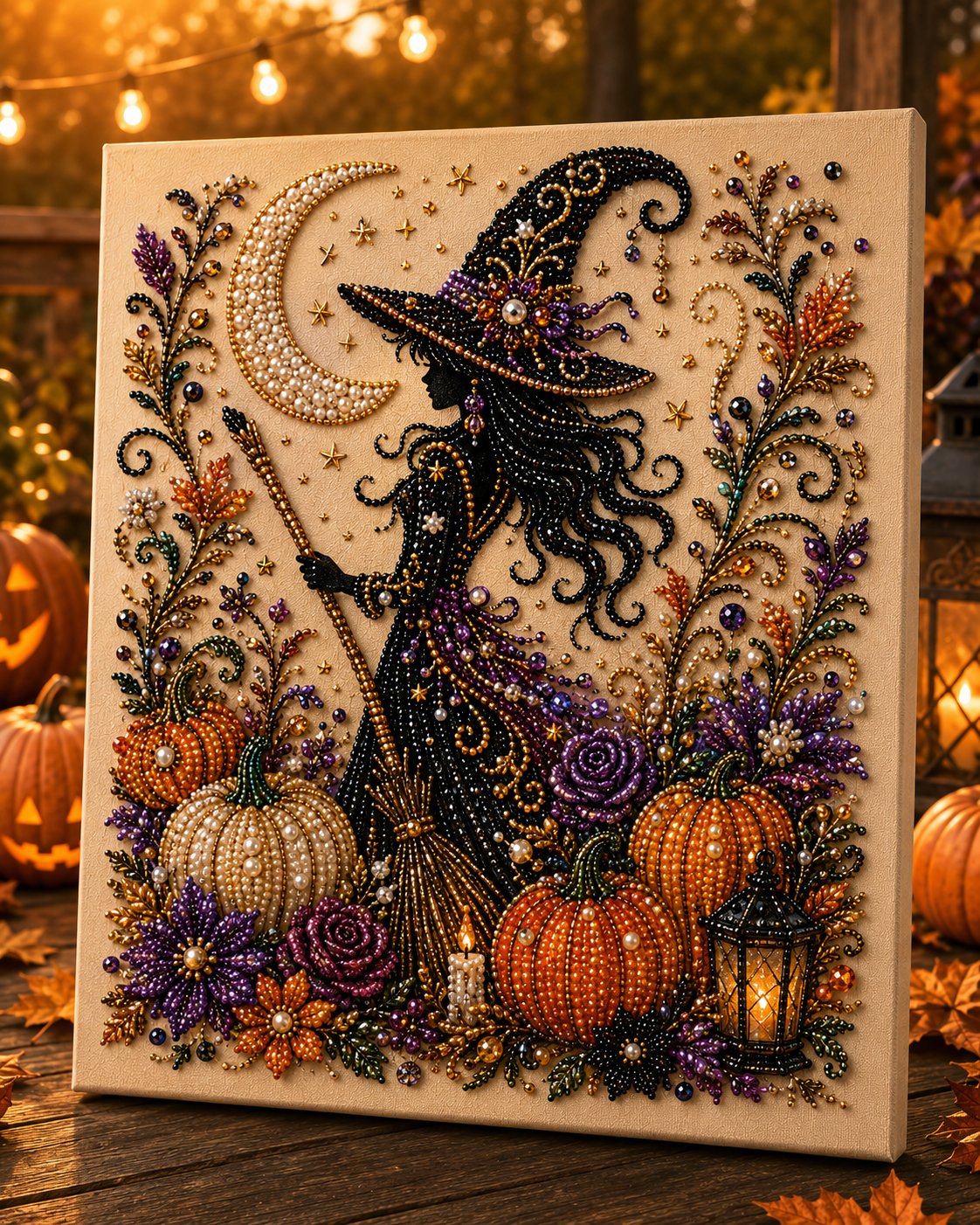🔥2026 HOT Seal🔥 60% OFF – 👻✨ Halloween Pearl Art DIY Kit – Turn Tiny Pearls into Spooky-Cute Magic