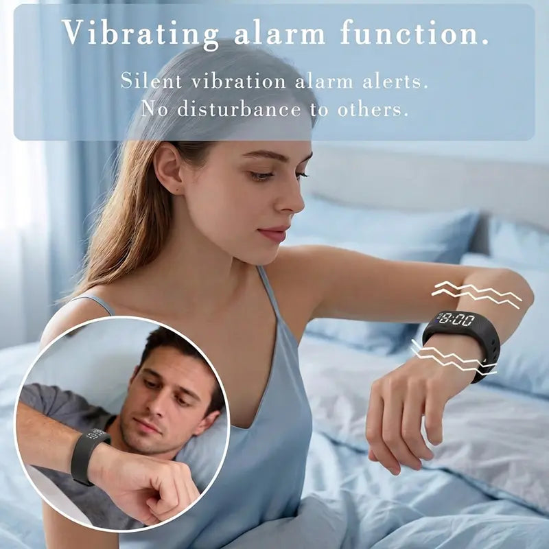 T5C Smart Watch Fitness Tracker with Silent Alarm