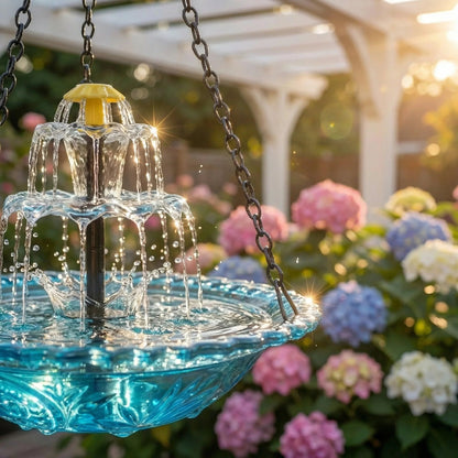 Solar Hanging Bird Bath Fountain | Attract Birds & Create a Peaceful Garden Oasis 🐦💦