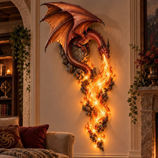 🔥😍⭐️🐉 Dragonfire Guardian Wall Sconce – A Legendary Flame Awakens On Your Wall 🔥