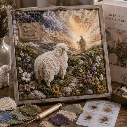 🔥HOT SALE 49% OFF - ✝️3D Christian Fabric Poke Art Kit(📦Buy 2 Free Shipping)