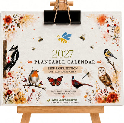 ✨Early Holiday Sale 45% OFF🌱Eco-Friendly Plantable “Timeless” Seed Calendar 2027