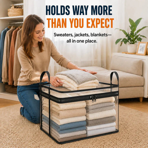 🎉Blowout 70% OFF📦Large Heavy-Duty Thick Plastic Clear Storage Bag for Clothes, Moving & Storage