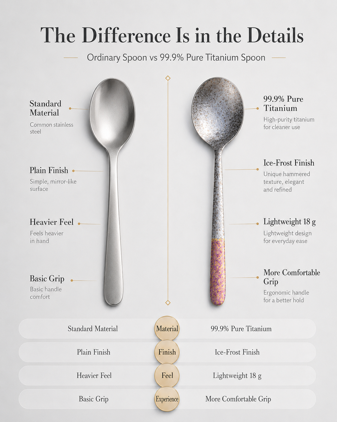 Benefits of choosing a lightweight titanium spoon
