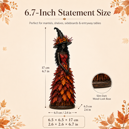 🧙 Enchanted Autumn Witch Figurine