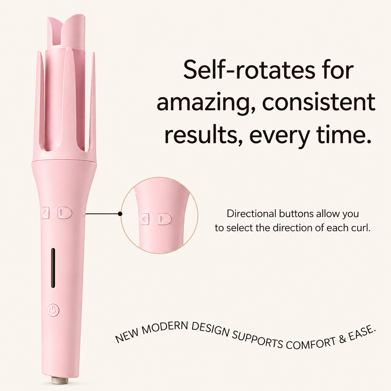 2026 Viral Celebrity Automatic Rotating Hair Curler | Press Type Auto Spin Curling Wand for Long Lasting Natural Curls