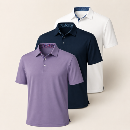 ⚡Hot Sales 49% OFF🔥3-Pack Men’s Performance Polo Shirts – Soft, Stretchy & Quick-Dry