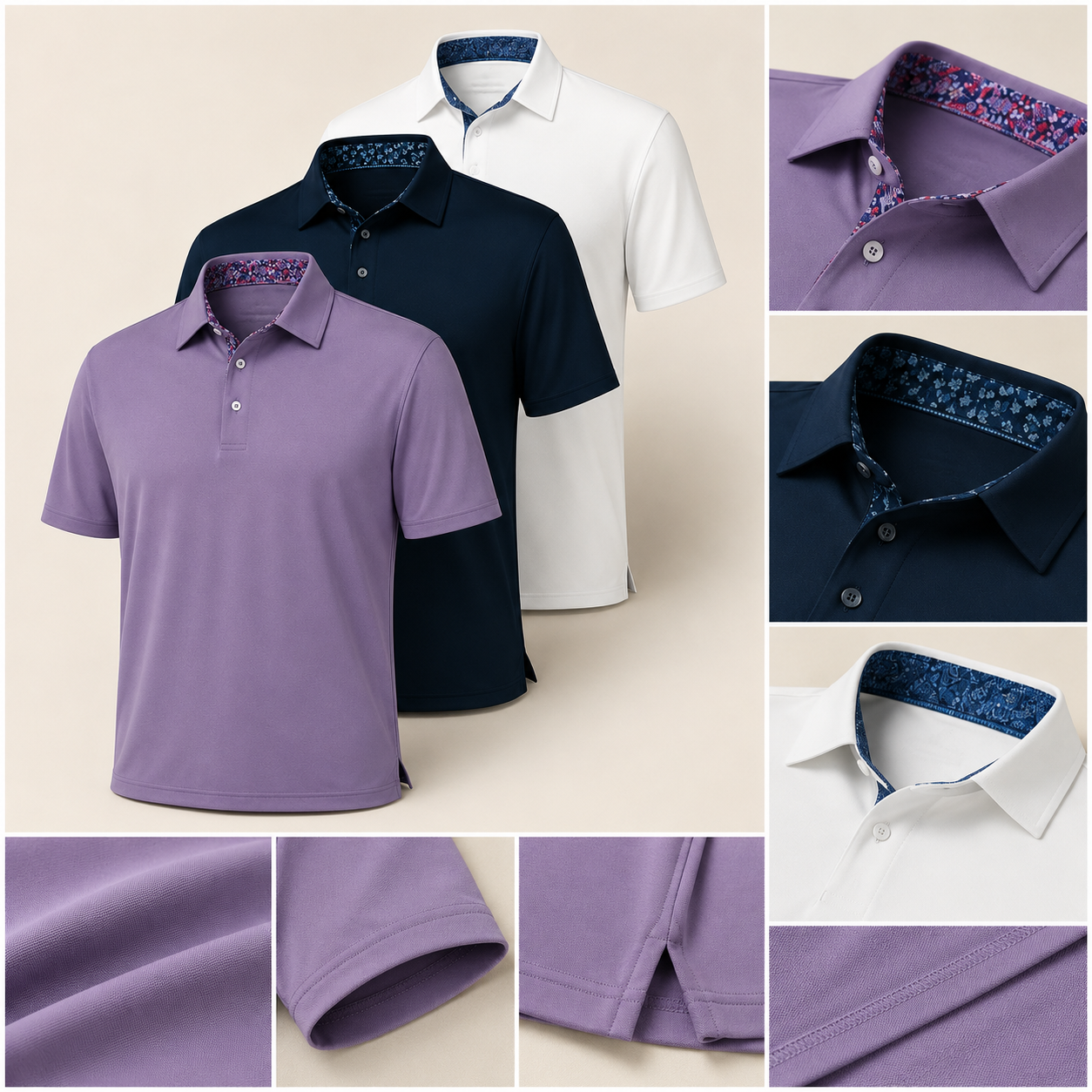⚡Hot Sales 49% OFF🔥3-Pack Men’s Performance Polo Shirts – Soft, Stretchy & Quick-Dry