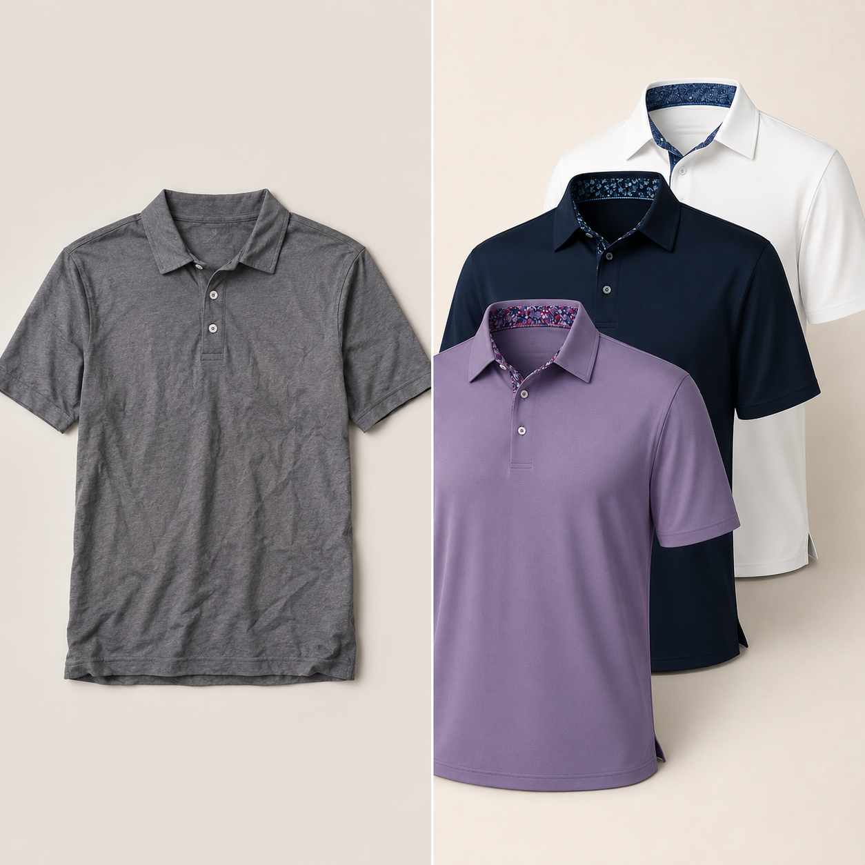 ⚡Hot Sales 49% OFF🔥3-Pack Men’s Performance Polo Shirts – Soft, Stretchy & Quick-Dry
