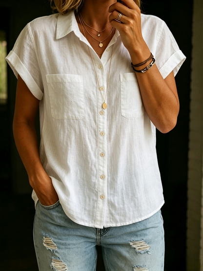 DISCOUNT SALE 54%🔥 Women's Cotton Linen Shirt