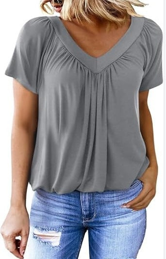 Summer Tops for Women: V-Neck, Short-Sleeve, Casual, Ruched Tops; Trendy Clothing 2026