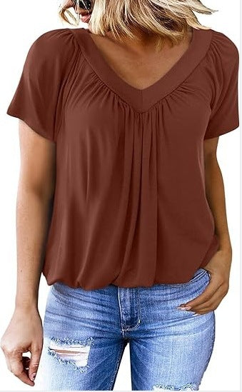 Summer Tops for Women: V-Neck, Short-Sleeve, Casual, Ruched Tops; Trendy Clothing 2026