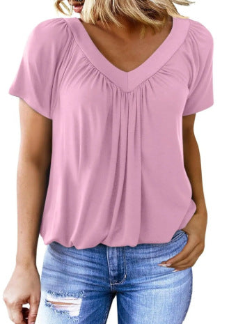 Summer Tops for Women: V-Neck, Short-Sleeve, Casual, Ruched Tops; Trendy Clothing 2026