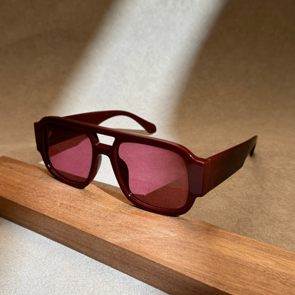 Stylish Aviator Sunglasses for Men and Women ,Trendy Rectangular Shape, Fashionable Design, Perfect for Outdoor Activities and Everyday Wear