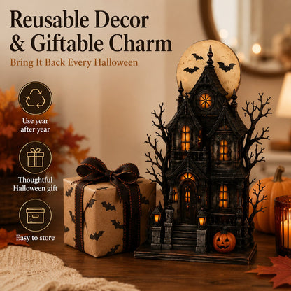 🔥Last Day 59% OFF - 🧙🖤Lighted Halloween Haunted House & Character Figurine Collection